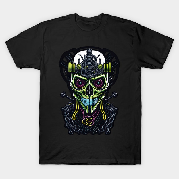 Cyborg Heads T-Shirt by Houerd